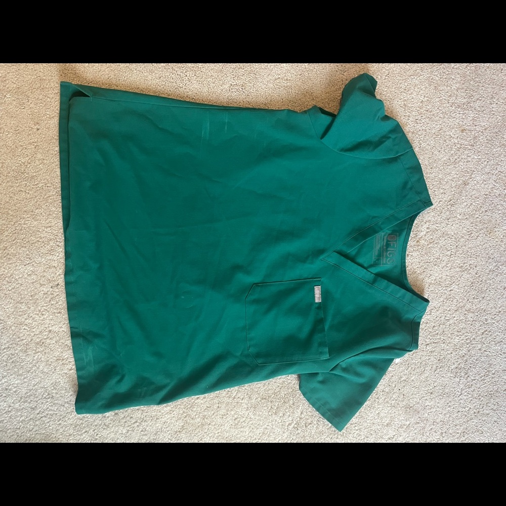 Figs size large hunter green one Pocket top